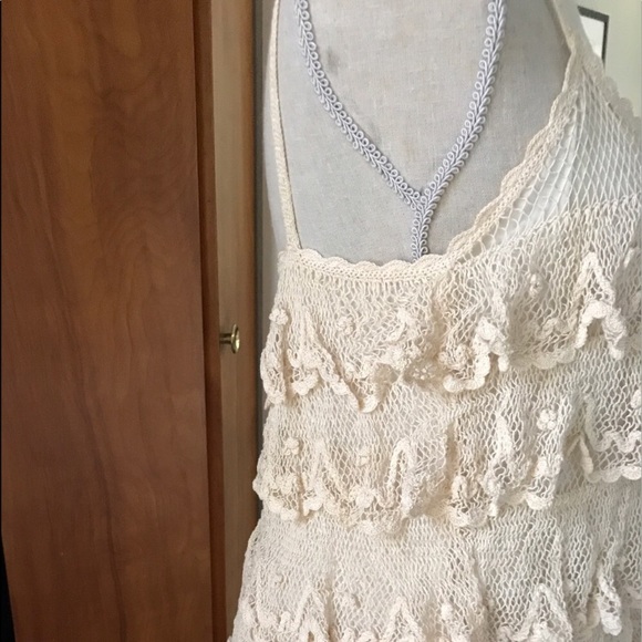 BY FRANCINE Tiered Lace Camisole (with silk lining) - Picture 2 of 7